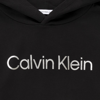 Calvin Klein Jeans INSTITUTIONAL SILVER LOGO HOODIE Black
