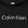 material Girl sweaters Calvin Klein Jeans INSTITUTIONAL SILVER LOGO HOODIE Black