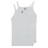 Clothing Girl Tops / Sleeveless T-shirts Petit Bateau MONA White