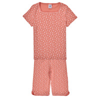 Clothing Girl Sleepsuits Petit Bateau BRUNE Pink