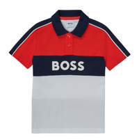 Clothing Boy short-sleeved polo shirts BOSS BAHUTO Multicolour