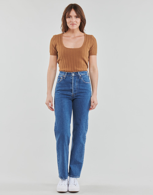 Levi's WB-RIBCAGE-RIBCAGE Jazz / Pop - Fast delivery | Spartoo Europe ! -  Clothing straight jeans Women 113,60 €
