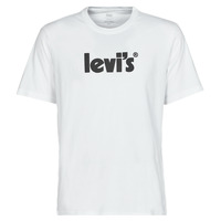 Clothing Men short-sleeved t-shirts Levi's SS RELAXED FIT TEE Poster / Logo / White