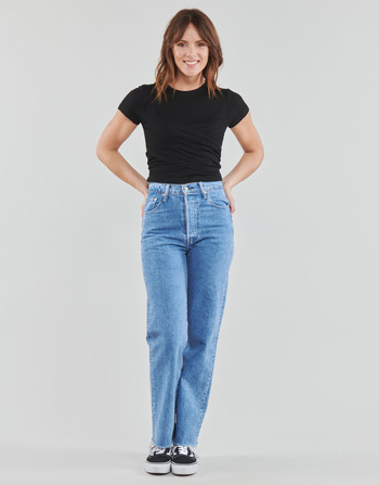 material Women straight jeans Levi's RIBCAGE STRAIGHT ANKLE Jazz / Wave