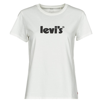 material Women short-sleeved t-shirts Levi's THE PERFECT TEE Logo / Sugar