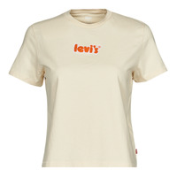 material Women short-sleeved t-shirts Levi's GRAPHIC CLASSIC TEE Chenille / Poster / Logo / Angora