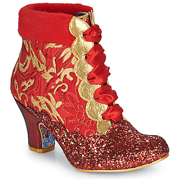 Shoes Women Ankle boots Irregular Choice Fancy A Cuppa Red / Gold