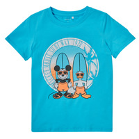 material Boy short-sleeved t-shirts Name it NMMMICKEY MICAH Blue