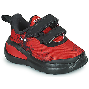 Shoes Boy Low top trainers adidas Performance FORTARUN Spider-Man Red / Black