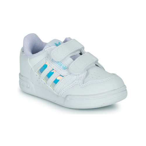 Shoes Girl Low top trainers adidas Originals CONTINENTAL 80 STRI CF I White