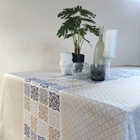 Home Napkin / table cloth / place mats Tradilinge CARO Grege