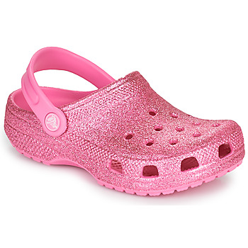 Shoes Children Clogs Crocs CLASSIC GLITTER CLOG K Pink / Glitter