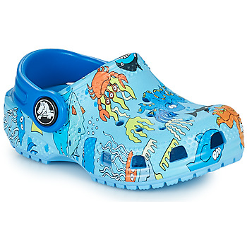 Shoes Boy Clogs Crocs Classic Pool Party Clog T Blue / Multicolour