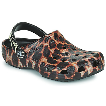 Shoes Women Clogs Crocs Classic Animal Remix Clog Black / Leopard
