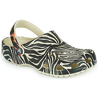 Shoes Women Clogs Crocs Classic Animal Remix Clog Beige / Zebra