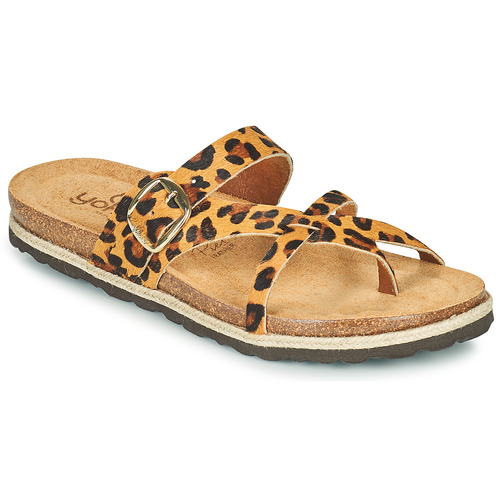 Shoes Women Mules YOKONO CHIPRE Leopard