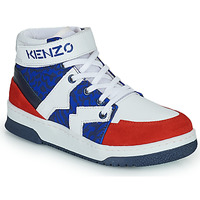 Shoes Boy High top trainers Kenzo K29074 Blue / White / Red