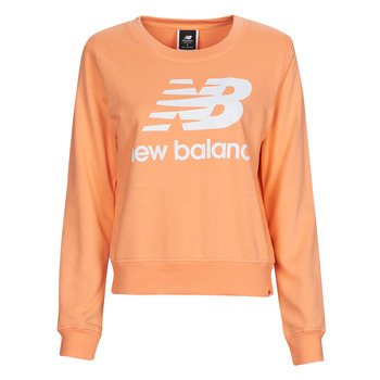 Clothing Women sweaters New Balance ESSENTIALS CREW Orange