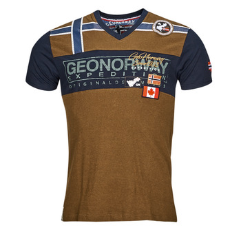 Clothing Men short-sleeved t-shirts Geographical Norway JARADOCK Taupe