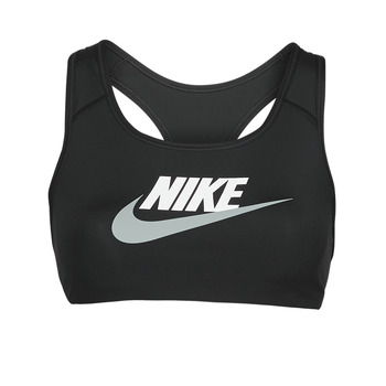 Clothing Women Sport bras Nike Swoosh Medium-Support Non-Padded Graphic Sports Bra  black / White / Particle / Grey