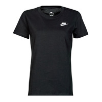 material Women short-sleeved t-shirts Nike Club T-Shirt  black / White