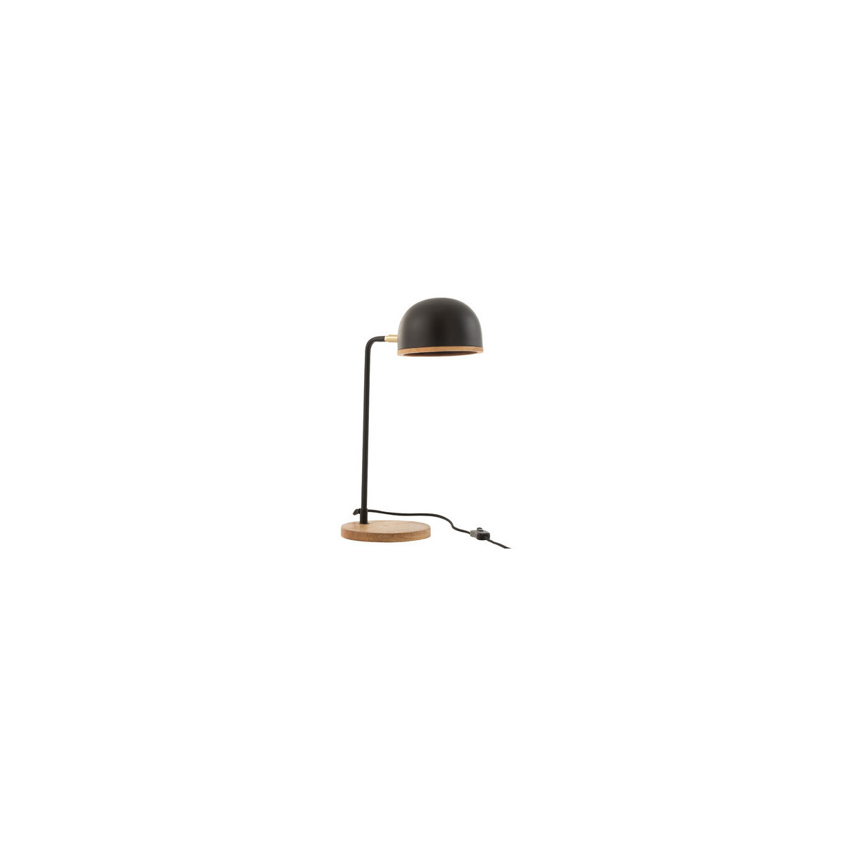 Home Table lamps J-line LAMPE DE BUR EVY MET/BS NO/NA (23x18x48cm) Black