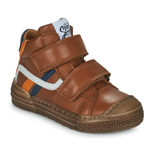 Shoes Boy High top trainers GBB RIGOLO Brown