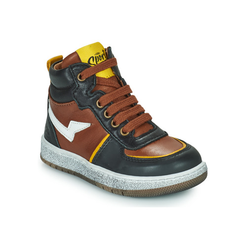 Shoes Boy High top trainers GBB PIAVA Brown