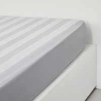 Home Fitted sheet Today DH 180/200+30 Satin TODAY Prestige Acier Steel