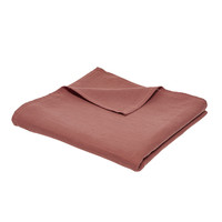 Home Blankets / throws Today Plaid XL 150/200 Gaze de coton TODAY Essential Terracotta Terracotta