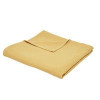 Home Blankets / throws Today Plaid XL 150/200 Gaze de coton TODAY Essential Ocre Ocre tan