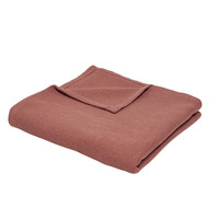 Home Blankets / throws Today Jeté de Lit Nid d'Abeille 150/200 Coton TODAY Essential Terracot Terracotta