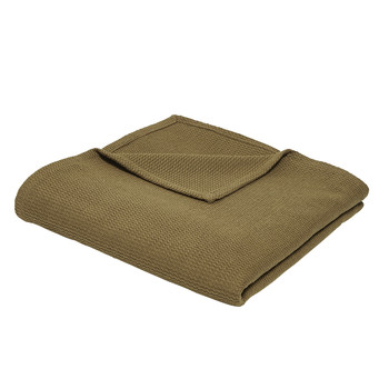 Home Blankets / throws Today Jeté de Lit Nid d'Abeille 150/200 Coton TODAY Essential Bronze Bronze