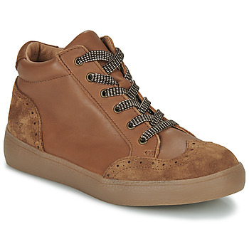 Shoes Boy High top trainers Little Mary DOUCEUR Brown