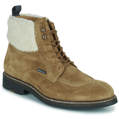 Shoes Men Mid boots Pellet ROLAND Velvet / Beige / Sheep