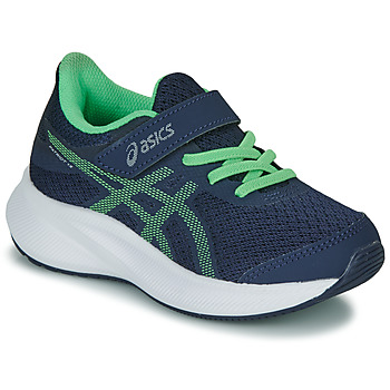 Shoes Children Running shoes Asics PATRIOT 13 PS Marine / Green