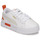 Shoes Children Low top trainers Puma Mayze Lth PS White / Orange