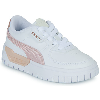 Shoes Children Low top trainers Puma Cali Dream Shiny Pack PS White / Pink