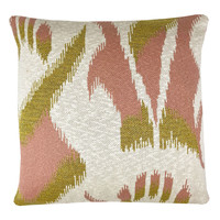 Home Cushions Malagoon Ikat knitted cushion lurex pink (NEW) Pink
