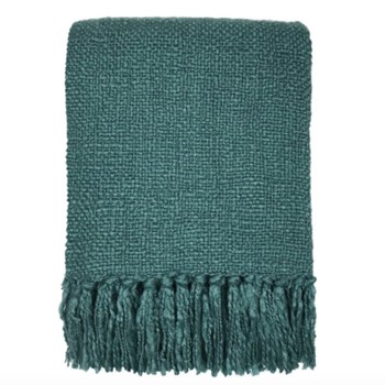 Home Blankets / throws Malagoon Lake green solid throw (NEW) Green