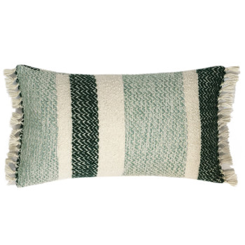 Home Cushions Malagoon Berber grainy green cushion Green