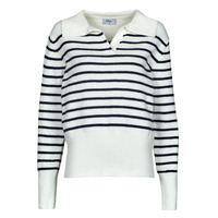 material Women jumpers Betty London MAGDELLE White / Marine