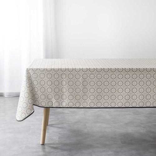 Home Napkin / table cloth / place mats Douceur d intérieur NAPPE RECTANGLE 150 x 240 CM POLYESTER IMPRIME GRIS Grey