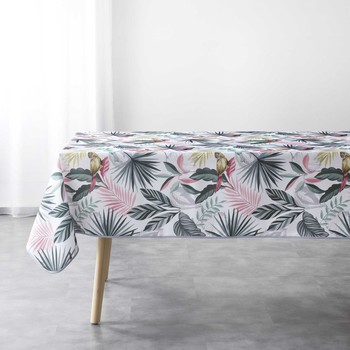Home Napkin / table cloth / place mats Douceur d intérieur NAPPE RECTANGLE 150 x 240 CM POLYESTER IMPRIME MARBELINA Multicolour