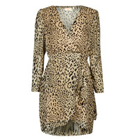 material Women Short Dresses Moony Mood LAUDALIE Leopard