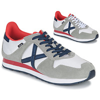 Shoes Men Low top trainers Munich MASSANA ORIGINAL White / Grey / Blue