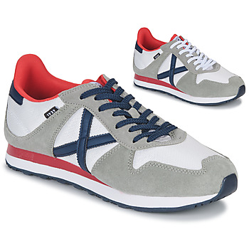 Shoes Men Low top trainers Munich MASSANA ORIGINAL White / Grey / Blue