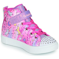 Shoes Girl High top trainers Skechers TWINKLE SPARKS Pink