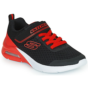 Shoes Boy Low top trainers Skechers MICROSPEC MAX Black / Red