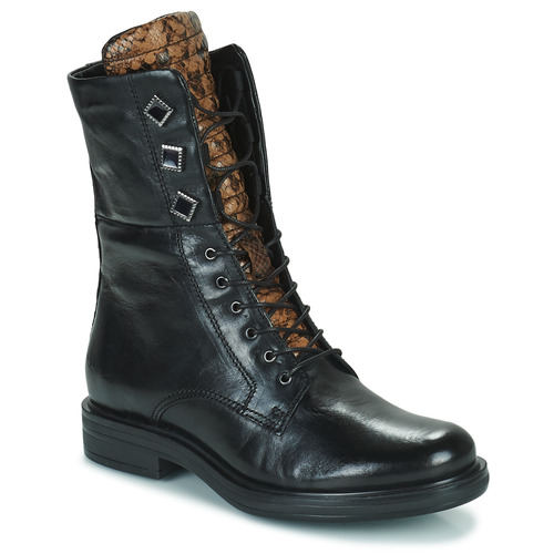 Shoes Women Mid boots Mjus CAFE METAL Black / Python